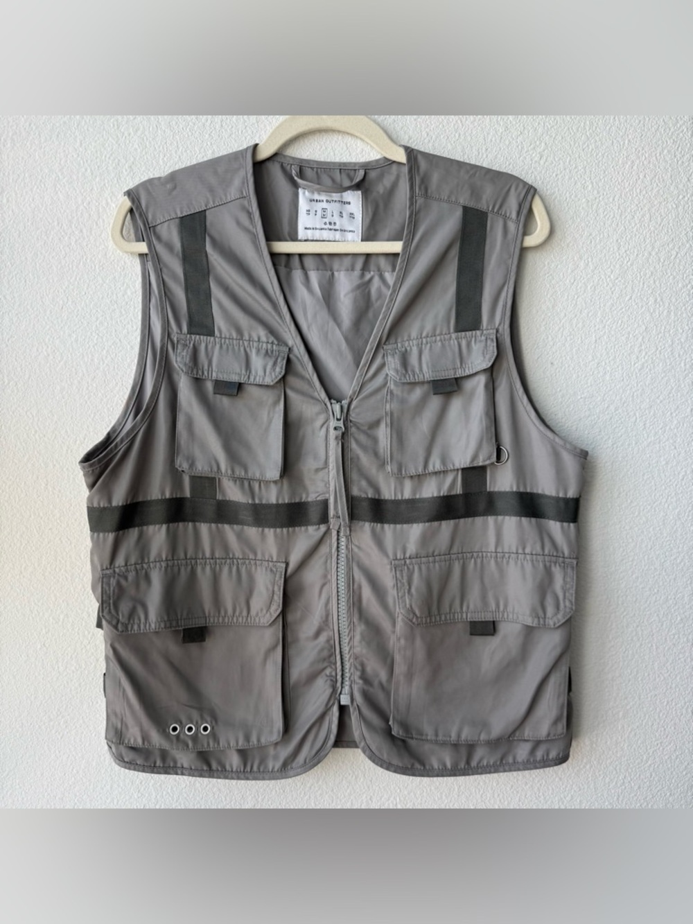 Urban Outfitters Light Gray Utility Vest